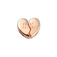 1 Piece 10*2mm Alloy Letter Heart Shape Key Polished Beads sku image 45