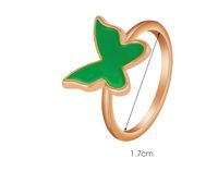 Großhandel Einfacher Stil Klassischer Stil Schmetterling Kupfer Emaille Ringe main image 2