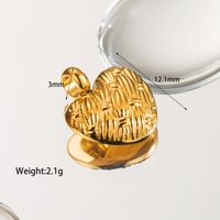 1 Piece 10.7 * Mm 15 * 30mm 14.8mm Diameter Hole 1~1.9mm Hole 4~4.9mm Stainless Steel 14K Gold Plated Human Sun Heart Shape Polished Pendant sku image 3