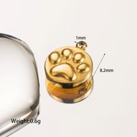 1 Piece 10.7 * Mm 15 * 30mm 14.8mm Diameter Hole 1~1.9mm Hole 4~4.9mm Stainless Steel 14K Gold Plated Human Sun Heart Shape Polished Pendant sku image 1