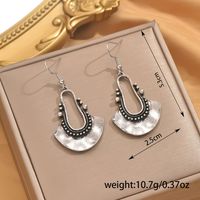 1 Pair Casual Simple Style Geometric Alloy Zinc Drop Earrings main image 2