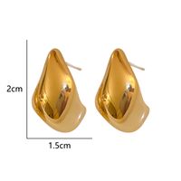 1 Piece Simple Style Water Droplets Alloy Ear Studs main image 2