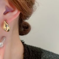 1 Piece Simple Style Water Droplets Alloy Ear Studs main image 7