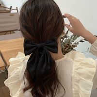 Women's Cute Vacation Solid Color Bow Knot Cloth Satin Hair Tie main image 5