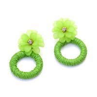 Casual Simple Style Flower Raffia Resin Women's Drop Earrings 1 Pair main image 5