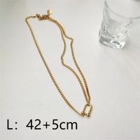 Y2K Nordic Style Exaggerated Irregular Freshwater Pearl Copper 18K Gold Plated Pendant Necklace In Bulk sku image 1