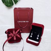 Elegant Simple Style Letter Solid Color Flannel Jewelry Boxes sku image 7