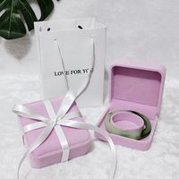 Elegant Simple Style Letter Solid Color Flannel Jewelry Boxes sku image 15