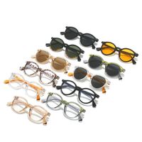 Simple Style Solid Color Ac Round Frame Full Frame Women's Sunglasses main image 1
