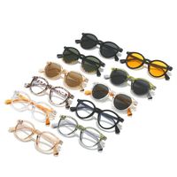 Simple Style Solid Color Ac Round Frame Full Frame Women's Sunglasses main image 6