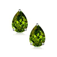 1 Pair Fairy Style Elegant Solid Color Inlay Sterling Silver Zircon Ear Studs sku image 8