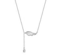 Argent Sterling Style IG Ailes Incruster Cristal Artificiel Coquille Collier main image 6