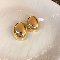1 Pair Classical Oval Alloy Ear Studs main image 6