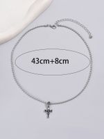 Wholesale Jewelry Retro Punk Cross Alloy Iron Zinc Pendant Necklace main image 2