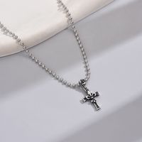 Wholesale Jewelry Retro Punk Cross Alloy Iron Zinc Pendant Necklace main image 5