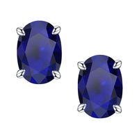 1 Paire Élégant Commuer Couleur Unie Incruster Argent Sterling Zircon Plaqué Argent Boucles D'Oreilles sku image 12