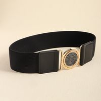 Basic Simple Style Classic Style Geometric Pu Leather Cloth Women's Leather Belts main image 4