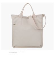 Women's Canvas Solid Color Streetwear Square Zipper Handbag main image 3