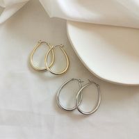 1 Pair Exaggerated Simple Style Solid Color Copper Earrings main image 4