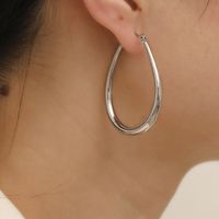 1 Pair Exaggerated Simple Style Solid Color Copper Earrings main image 1