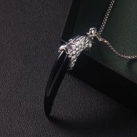 Retro Commute Acrylic Wolf Tooth 201 Stainless Steel Arylic Zinc Alloy Inlay Acrylic Men's Sweater Chain main image 9