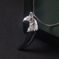 Retro Commute Acrylic Wolf Tooth 201 Stainless Steel Arylic Zinc Alloy Inlay Acrylic Men's Sweater Chain main image 10