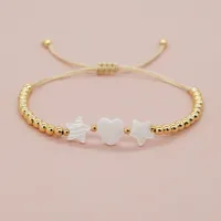 Vacation Star Heart Shape Shell Soft Clay Copper Beaded Women's Drawstring Bracelets main image 1