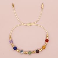 Simple Style Classic Style Color Block Polyester Soft Clay Copper Beaded Handmade Women's Drawstring Bracelets main image 3
