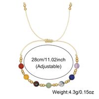 Simple Style Classic Style Color Block Polyester Soft Clay Copper Beaded Handmade Women's Drawstring Bracelets main image 2
