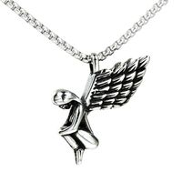 1 Piece 304 Stainless Steel Titanium Steel None 18K Gold Plated Angel Wings Pendant main image 6
