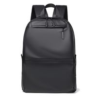 Unisex Solid Color Oxford Cloth Sewing Thread Zipper Fashion Backpack School Backpack sku image 3