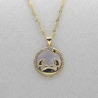 Wholesale Modern Style Simple Style Classic Style Constellation Copper Pendant Necklace sku image 6