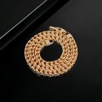 Casual Elegant Solid Color Copper Brass Inlay Zircon 18K Gold Plated Women's Necklace main image 1