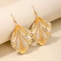 1 Pair Nordic Style Simple Style Leaves Alloy Drop Earrings main image 3