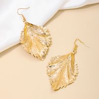 1 Pair Nordic Style Simple Style Leaves Alloy Drop Earrings main image 4