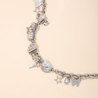 Wholesale Jewelry Casual Simple Style Star Heart Shape Alloy Ruched Chain Necklace main image 4