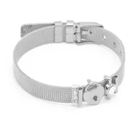 Lässig Moderner Stil Brief Edelstahl 304 14 Karat Vergoldet Legierung Strasssteine Armband Armreif In Masse sku image 2