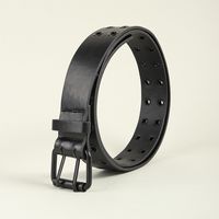 Casual Simple Style Classic Style Solid Color Pu Leather Belt Buckle Women's Leather Belts main image 5