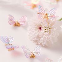 Prinzessin Süß Schmetterling Bogenknoten Zinklegierung Nagel Accessoires 6 Stück main image 3