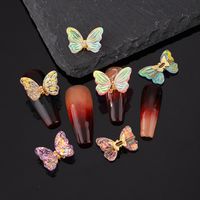 Prinzessin Süß Schmetterling Bogenknoten Zinklegierung Nagel Accessoires 6 Stück main image 6