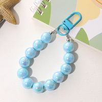 Sweet Solid Color Arylic Plating Bag Pendant Keychain sku image 5