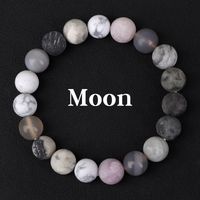 Simple Style Round Natural Stone Beaded Bracelets 1 Piece main image 2