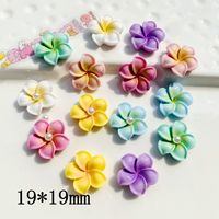 10 Pièces/Paquet 19*19mm Résine Fleur DIY Accessoires main image 2