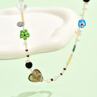 Einfacher Stil Klassischer Stil Herzform Künstlicher Kristall Perlen Frau Halskette main image 5