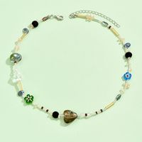Einfacher Stil Klassischer Stil Herzform Künstlicher Kristall Perlen Frau Halskette main image 3