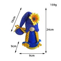 Sunflower Rudolph Doll Plastic Party Ornaments sku image 2