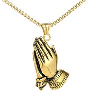 1 Piece 30*40mm 304 Stainless Steel None 18K Gold Plated Hand Brushed Pendant main image 5