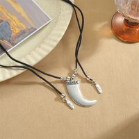 Vintage Style Simple Style Geometric Heart Shape CCB Alloy Rope Plating Women's Pendant Necklace main image 4
