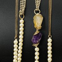 Einfacher Stil Klassischer Stil Einfarbig Kupfer Perlen Überzug Vergoldet Frau Pulloverkette main image 7