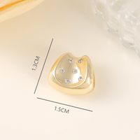 1 Piece 15*13mm 8.5*4.5mm Copper Zircon 18K Gold Plated Irregular Polished Beads main image 2